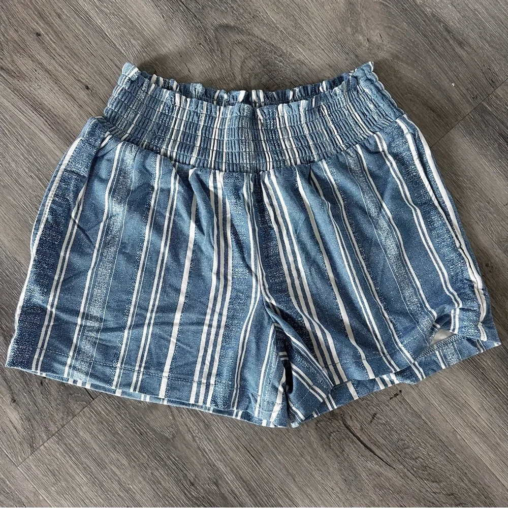 Striped Blue Women's Shorts